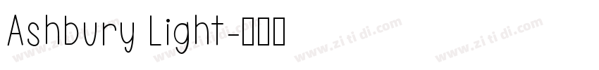 Ashbury Light字体转换